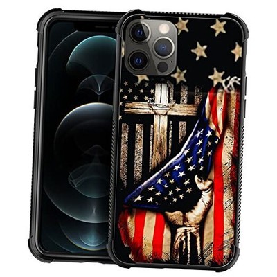 DAIZAG Case Compatible with Case iPhone 11 Wooden Cross Power American Flag
