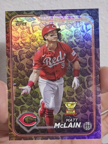 2024 Topps Serie 1 - Uova di Pasqua Holiday Parallel #327 Matt McLain - Foto 2 di 7