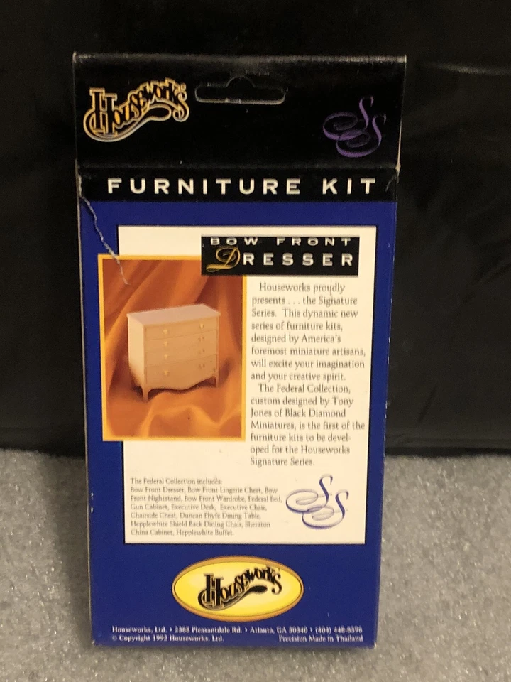 Nuevo de Lote Antiguo Houseworks Federal 1:12 Casa de Muñecas Miniaturas Arco Frontal Cómoda #4003 Foto 3 de 3