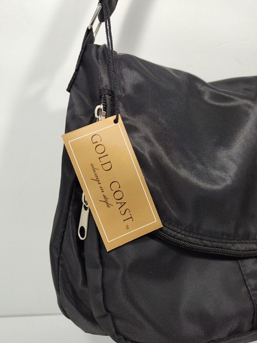 Bolso cruzado negro con múltiples compartimentos Gold Coast Marca nueva etiquetada - Imagen 2 de 14