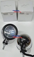 OLD STOCK PAIR OF 4" INCH MOTORCYCLE HIGHWAY CRUISER 35W H3 BULB CHROME LIGHTS