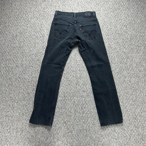 Levis Black 511 Slim Straight Jeans Youth Boys 14 Regular 27x27 W27 L27 Denim - Picture 4 of 11