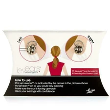 Levears 1 Pair Sterling Silver 2 Pair Stainless Steel Earrings Lifts Lifter Lady