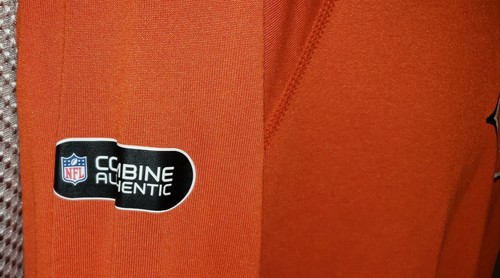 Chicago Bears Orange Under Armour Combine Authentic LS Workout T-Shirt - Mens S - Picture 2 of 8