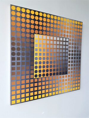 VASARELY、ベラトリックス＝PYR、希少画集画、新品額装付 VASARELY、ベラトリックス＝PYR、希少画集画、新品額装付 VASARELY