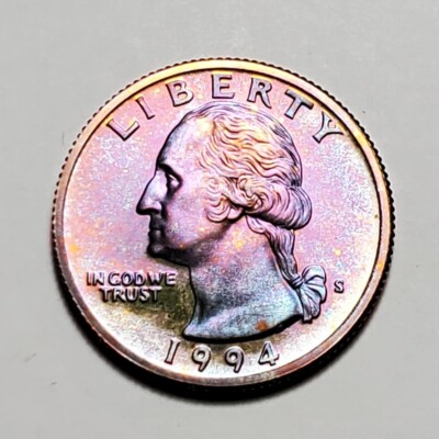 TONED 1994 S WASHINGTON QUARTER CLAD PROOF UNC #C1592