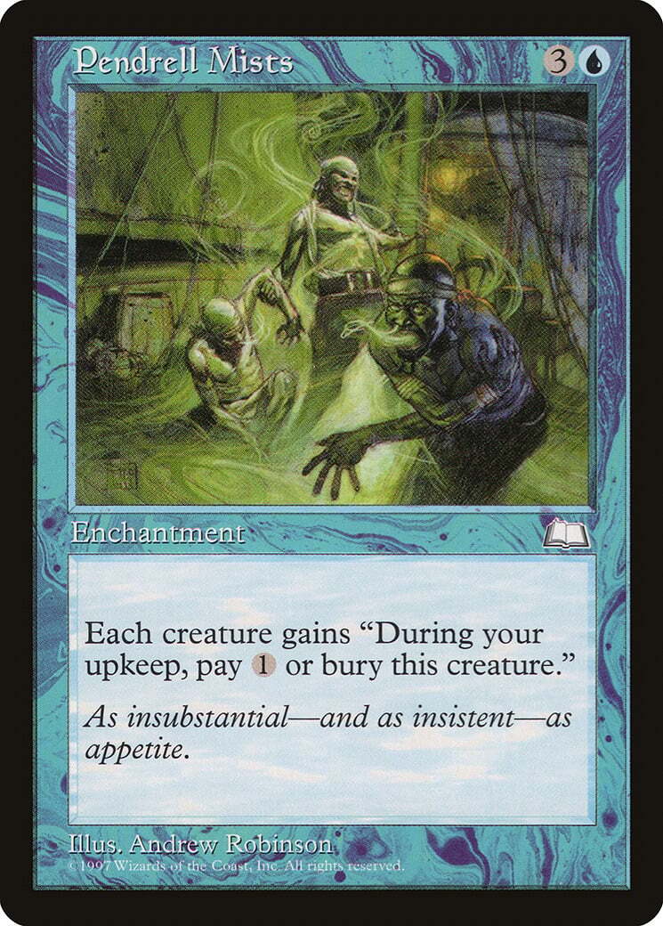 Pendrell Mists Weatherlight HEAVILY PLD Blue Rare MAGIC GATHERING CARD ABUGames