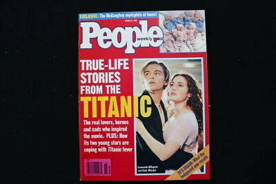 1998 MARCH 16 PEOPLE MAGAZINE - LEONARDO DICAPRIO & KATE WINSLET COVER - E 24478 - Image 1 of 2