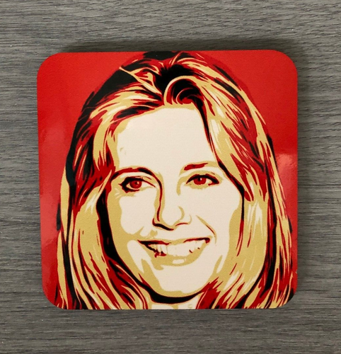 OLIVIA NEWTON-JOHN COLORFUL COASTER FOR MUGS AND GLASSES