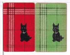 Two Single Vintage ID Named Dogs, "Playmates", Playing Cards, DB 8-19 A, C