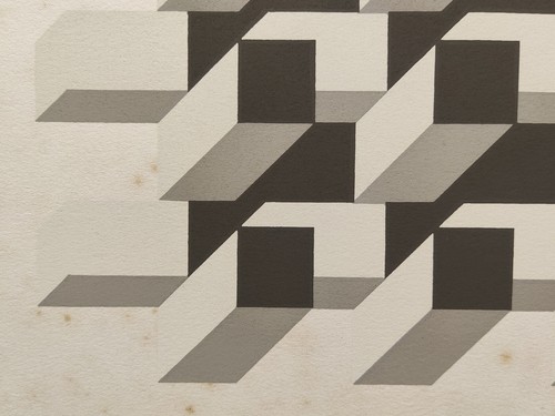 ITALO VIOLANTE SIGNED ORIGINAL LIMITED EDITION ABSTRACT BLOCK SCREEN PRINT 37/50 - Picture 13 of 22