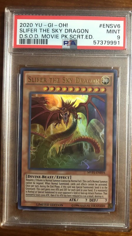 Yu-Gi-Oh! - Slifer The Sky Dragon MVP1-ENSV6 - Limited Edition - PSA 9 MINT