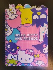 Sanrio Hello Kitty and Friends Spiral Tab Notebook Journal NEW