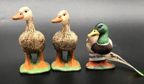Farm World MALLARD DRAKE & 2 HENS Schleich 2009 Male 13824 Female 13653 Ducks - Picture 5 of 6