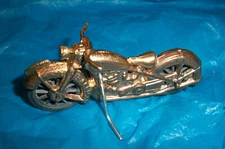 Johillco Die-cast motorcycle army dispatch repainted civilian