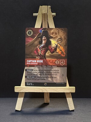 1 x Captain Hook - Master Swordsman - 214/204 - Enchanted - Holofoil - Chapter 3