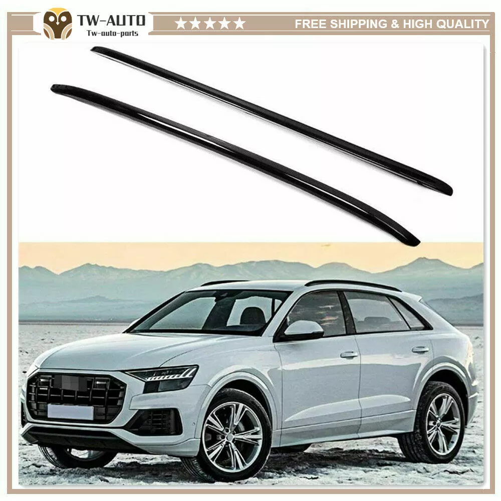 2 Pièces Voiture Barres De Toit Aluminium, pour Audi Q8 4MN 2018 2019  Barres Transversales De Galerie de Toit de Voiture Rails Rack