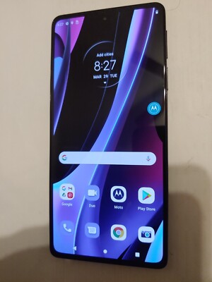 *READ* Motorola Edge Plus XT2201-3 Phone Factory Unlocked 512GB, Cosmos Blue