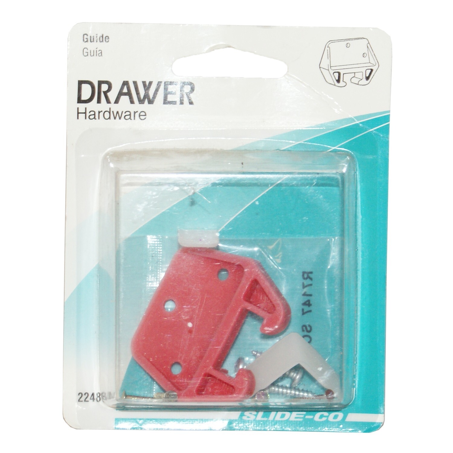 PRIME-LINE 22486 FITS 1/4" X 3/4" TRACK IN RED DRAWER GUIDE 