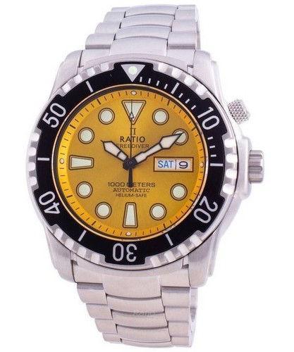 RATIO FreeTaucher Helium-Safe 1000M Saphirglas Automatik 1068HA96-34VA Herrenuhr