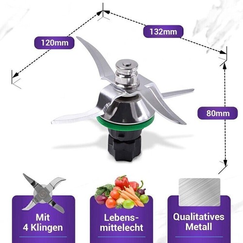 TM5 Ersatz-Messer Mixmesser Edelstahl Für Vorwerk Thermomix Küchenmaschine DHL - Bild 7 von 7