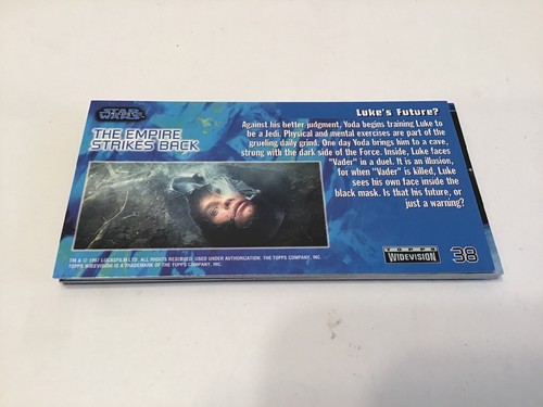 Juego de tarjetas coleccionables Topps Widevision Star Wars 1997 #1-72 - Imagen 7 de 12