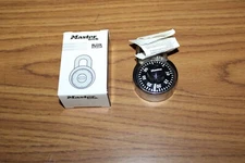 Master Lock 1525 Preset Combination Padlock 1-7/8 in. Black Dial V38