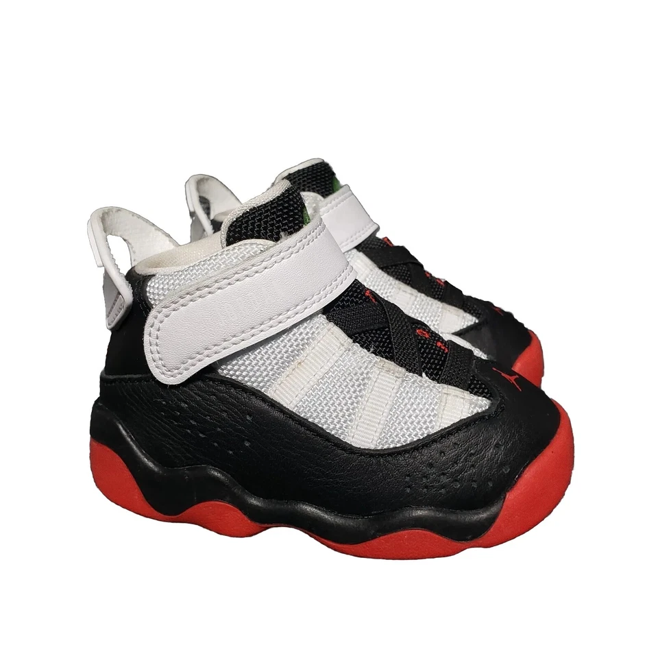 Nike Air Jordan 6 Anillos TD Bebé 5C 'He Got Game' Zapatos para niños pequeños 323420-008 Foto 2 de 4