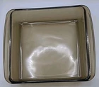 Pyrex 222 Square Baking Dish 2QT Casserole Amber Brown Glass Made in USA Vintage