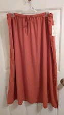 Universal Thread 35" SKIRT Midi Maxi, Rust, XXL,Cotton/Rayon, Fall Costume