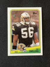1988 Topps #66 Pat Swilling Rookie Football Card. rookie card picture