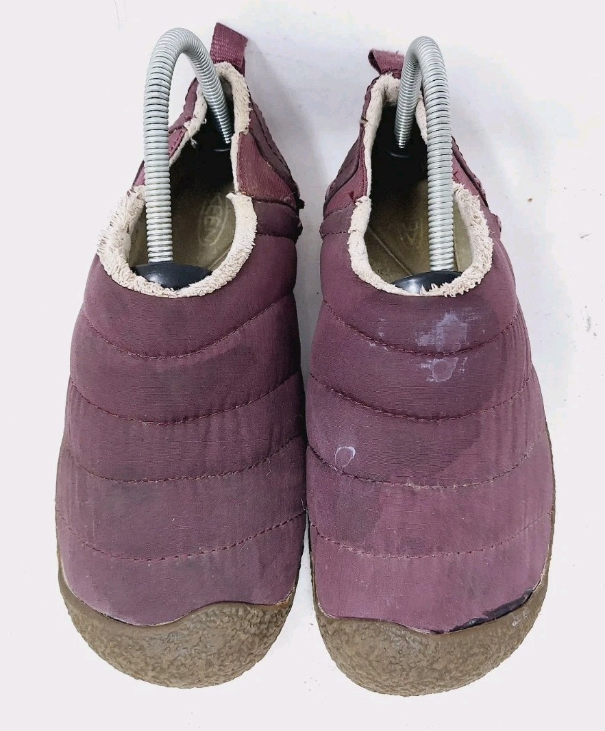 Scarpe ciabatte Keen donna Howser taglia 8 viola slip on foderate in pelliccia di mulo isolate