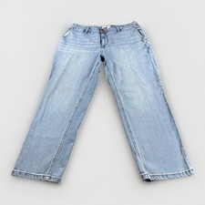 Lane Bryant Magic Waistband High Rise Straight Blue Jeans Size 14