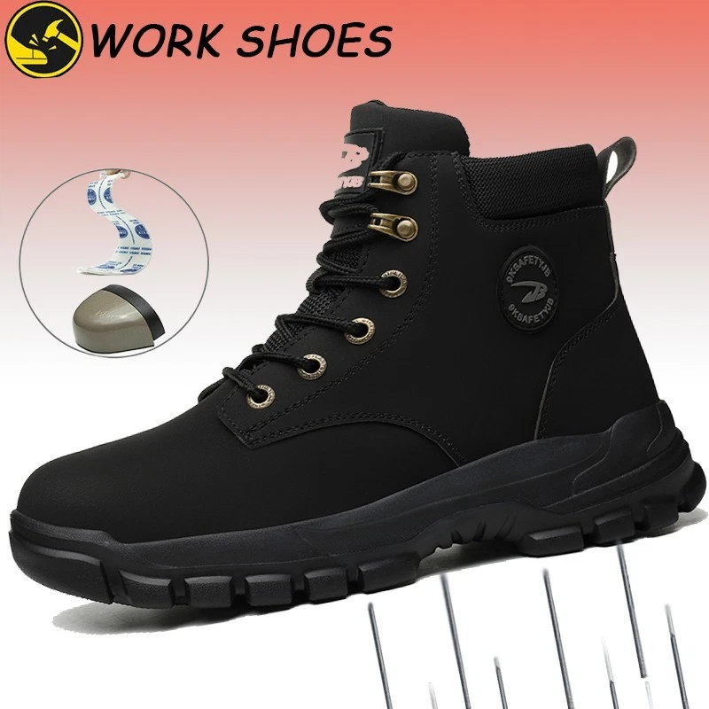 Waterproof Men Work Shoes non-slip Sneakers Indestructible steel toe safety shoe
Opens in a new wind