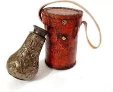 Antique Nautical Brass Telescope Dollond London Spyglass With Leather Case Gift