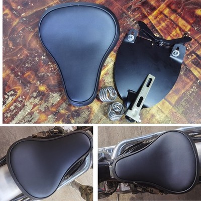 Motorcycle Solo Seat Cushion Pad Black For Honda Steed400 600 Leather