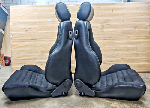 RECARO LS B Pair JDM Authentic Reupholstered Synthetic Leather and Alcantara - Picture 6 of 16