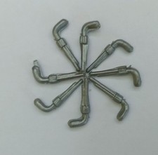 8 Original Timpo plastic 7th US Cavalry ACW Union + Confederate pistols 1960/70s