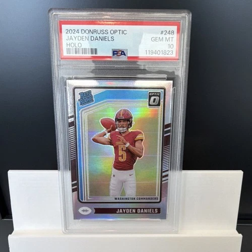 2024 Panini Donruss Optic Jayden Daniels #248 Holo Prizm PSA 10 Commanders