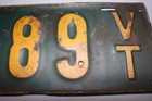 Rare Antique 1918 Vermont license plate undated — photo 4
