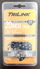 TriLink 72 Link Replacement Chainsaw Chain For 20" , 0.050" Gauge , 3/8" Pitch