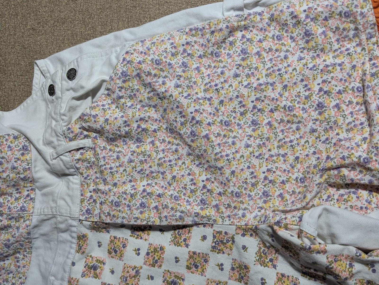 🔥👀 Goodfellows UNIQUE Patchwork Overalls Women'… - image 12