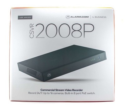 Alarm.com 8CH Commercial Streaming Video Recorder-6TB (CSVR)#ADC-CSVR2008P-1X6TB