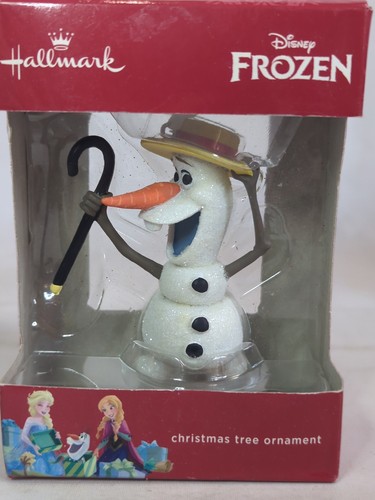 Cappello a cilindro Hallmark Disney Frozen Olaf ornamento canna D9 - Foto 2 di 7