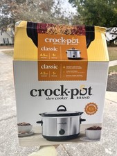 Crock-Pot 4.5 Quart Round Slow Cooker Base & Lid ONLY – NO Inner Pot – NIB