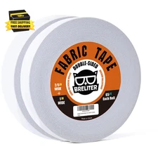 Double-Sided Fabric Tape (2 Rolls) - 65FT Length, No Sewing or Ironing Required,