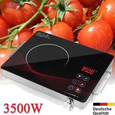 3500W Infrarot Kochfeld Kochplatte Einzelkochplatte Glaskeramik Elektro Autark