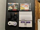 Super Nintendo SNES Home Console with OEM Controller & Hookups + 2 Games Tested!