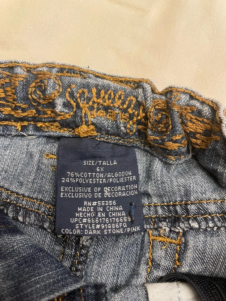 Faldas vaqueras niñas talla 6-7 lote de 3, azul marino antiguo, apretar, limitado también Foto 4 de 4