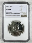 1963 50C PF 68* Star Proof Franklin Half Dollar 90% Silver